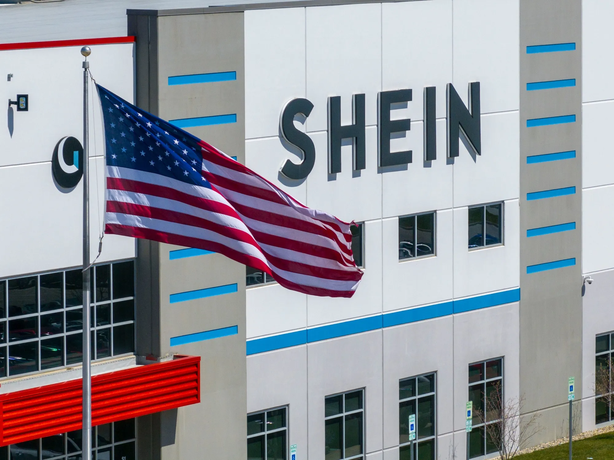 A Shein distribution center in Whitestown, Indiana.