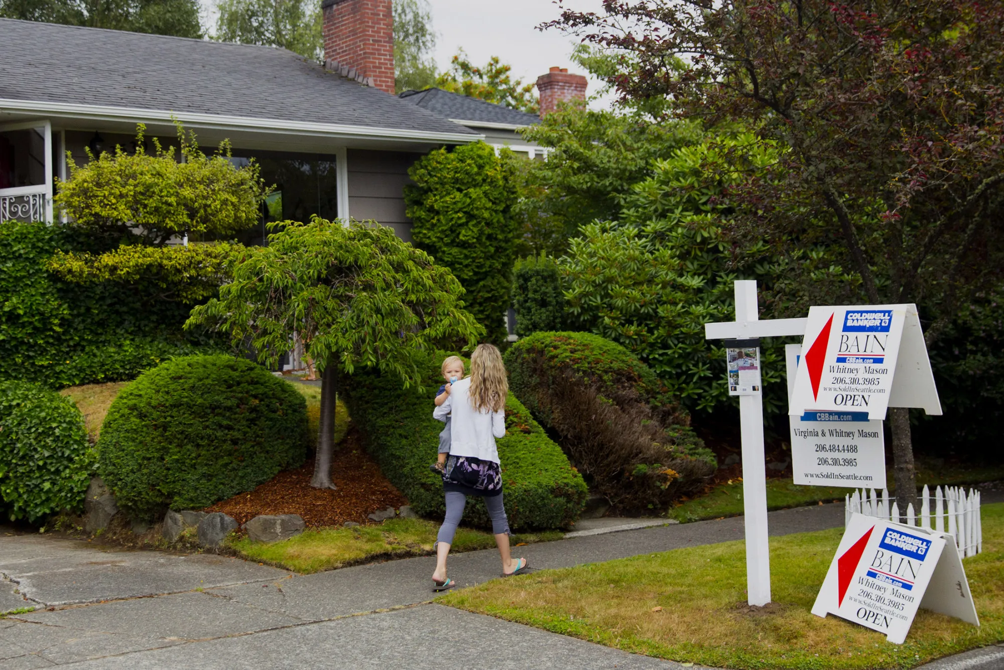 An open house in Seattle, Washington.
