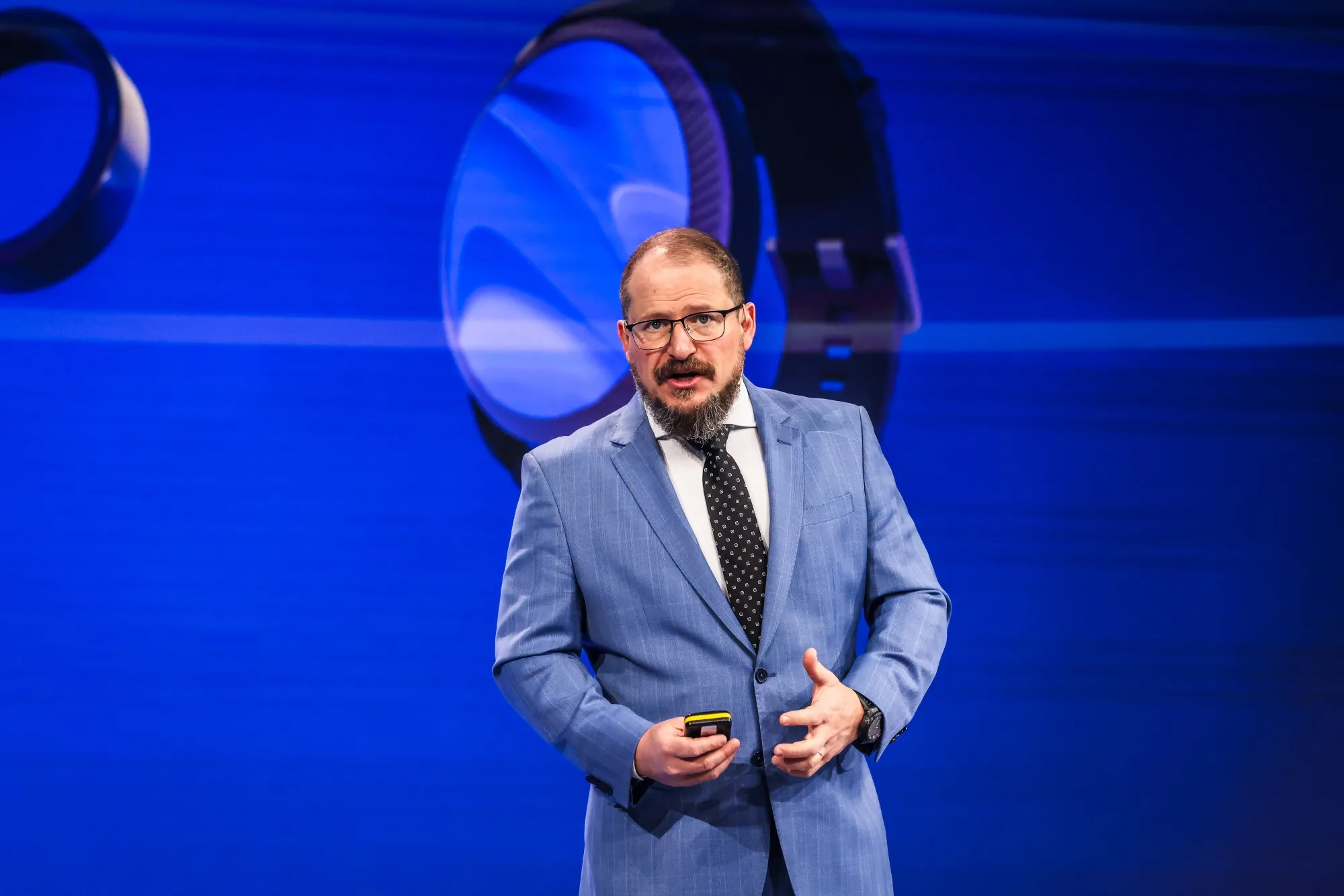 Qualcomm CEO Cristiano Amon at MWC Barcelona 2026. on March 3.