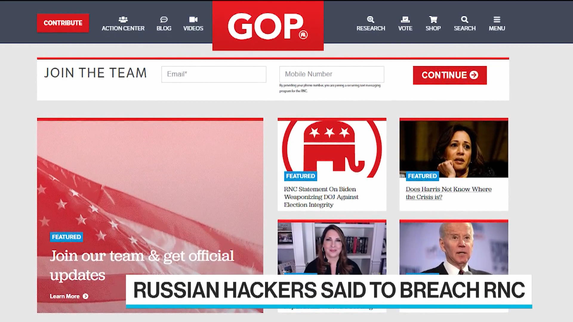 Watch Russian ‘Cozy Bear’ Hackers Said To Breach RNC - Bloomberg