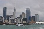 The Sky Tower and buildings in Auckland on Dec. 5.