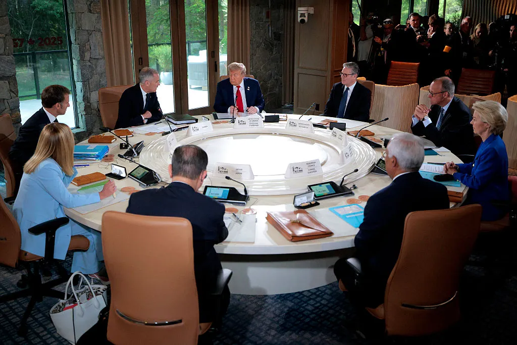 G-7 leaders meeting in Canada in June 2025.