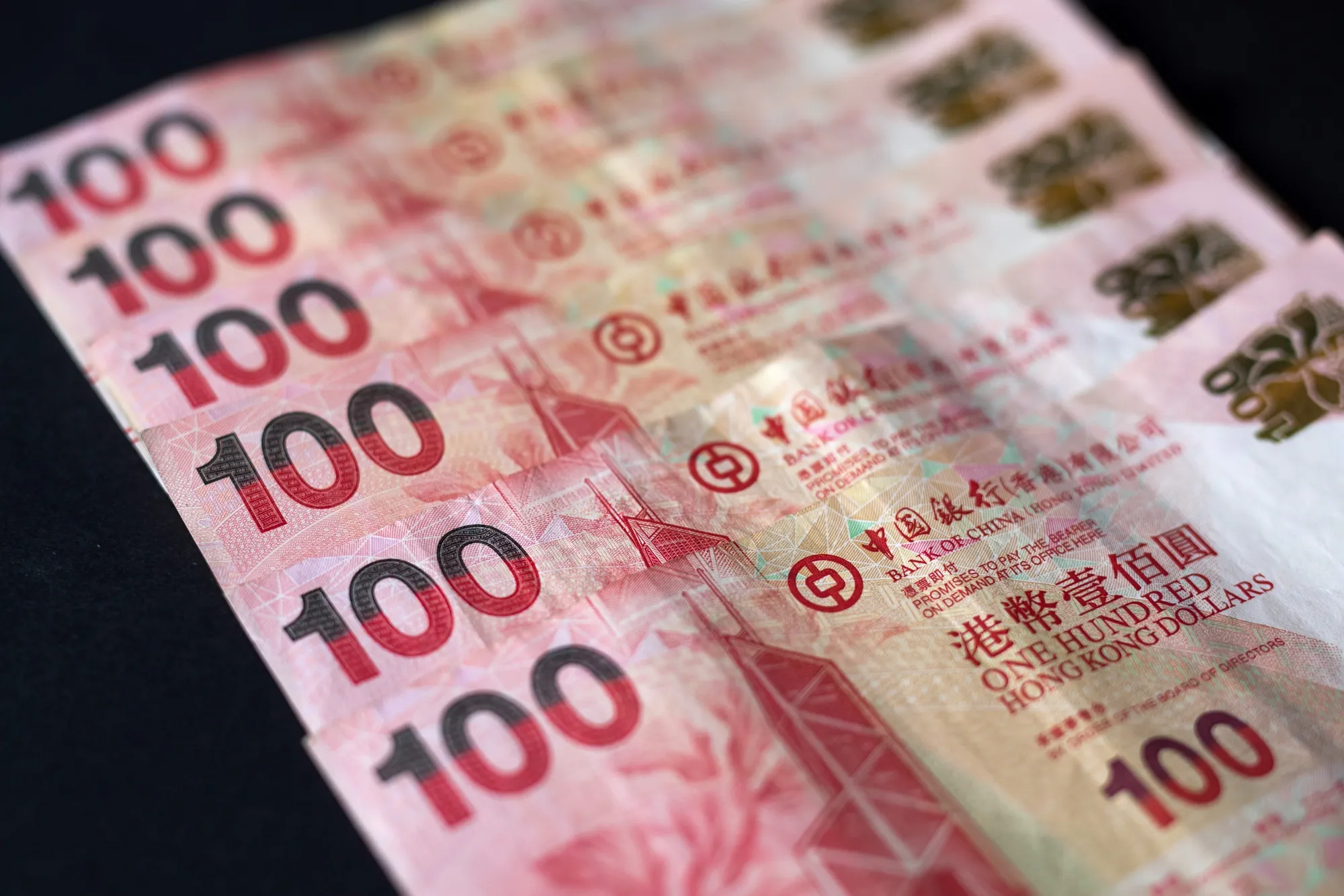 Chinese Yuan, Hong Kong Dollar and U.S. Dollar Banknotes