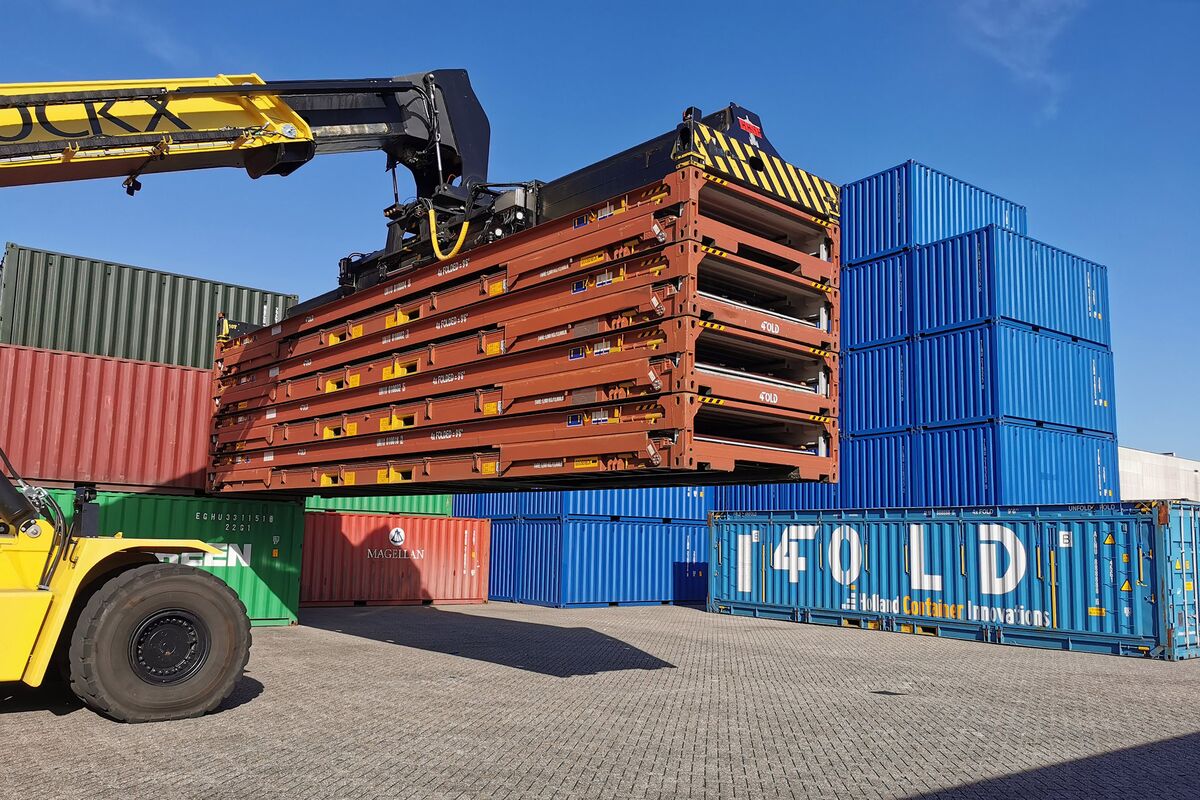 Shipping Containers Get Foldable Design as Logjam Cure Bloomberg