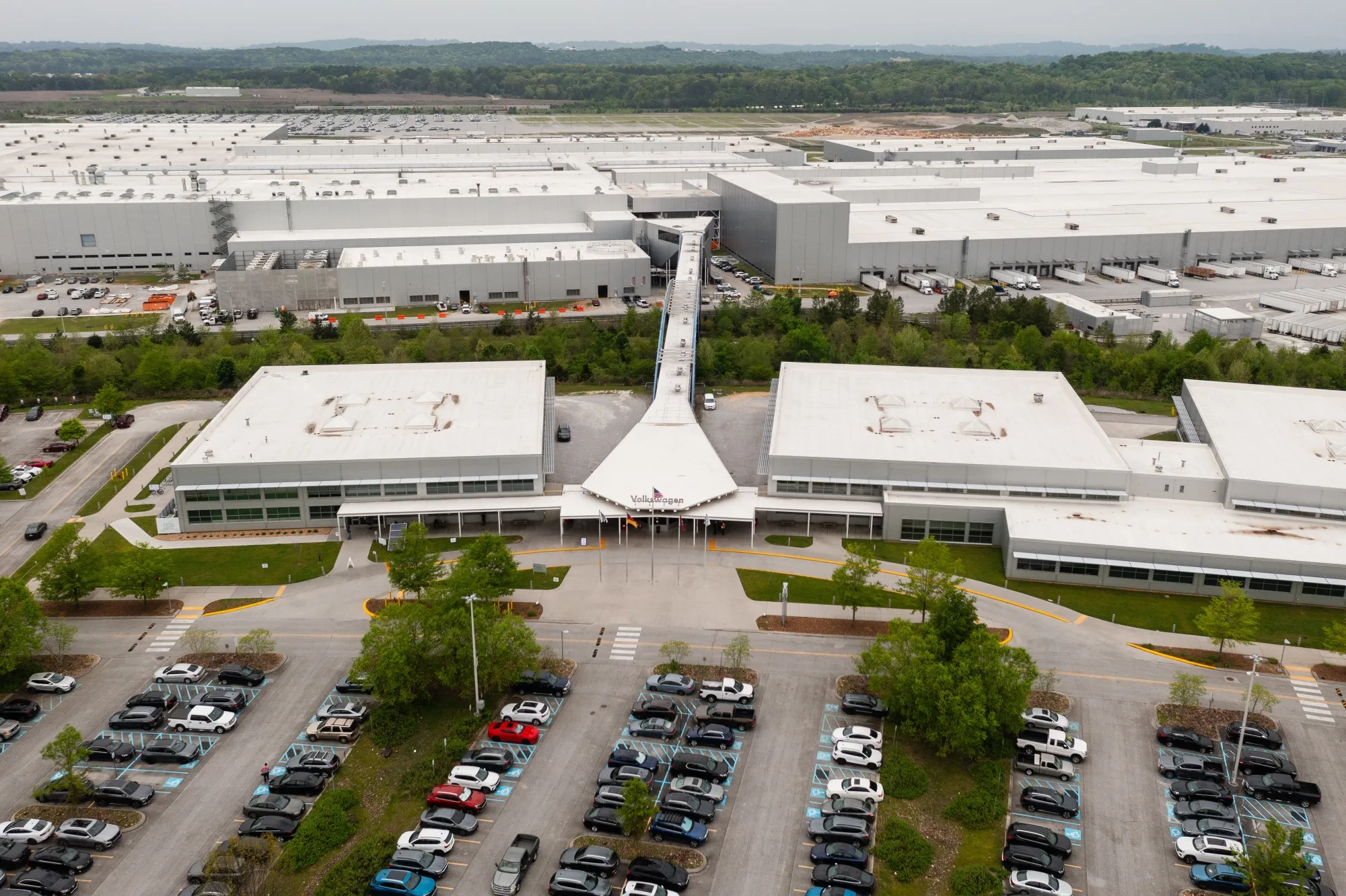 The Volkswagen assembly plant in Chattanooga, Tennessee.