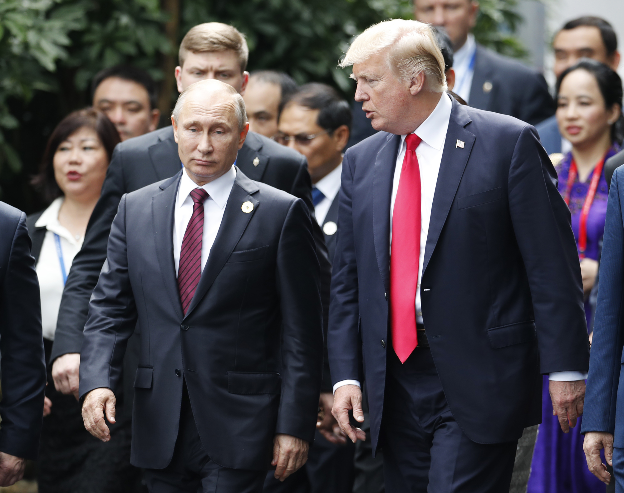 Trump and Putin in Nov. 2017.