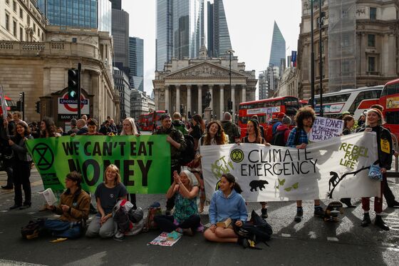 Goldman, Bank of England Targeted in London Climate Protest