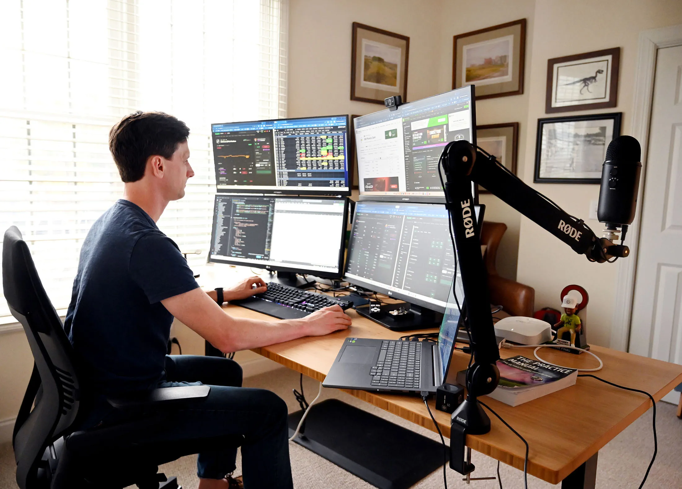 Blackbriar Technologies’ John Shilling at his home office outside Charleston, South Carolina.