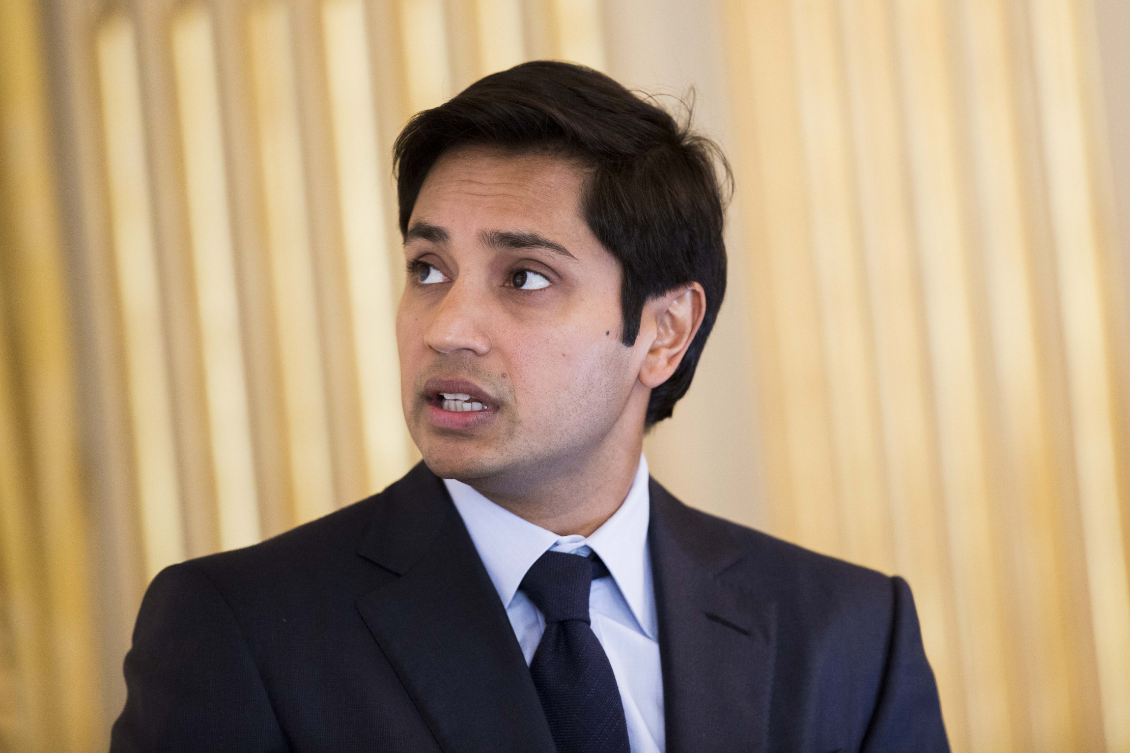 Aditya Mittal, president and chief financial officer and Lakshmi News  Photo - Getty Images