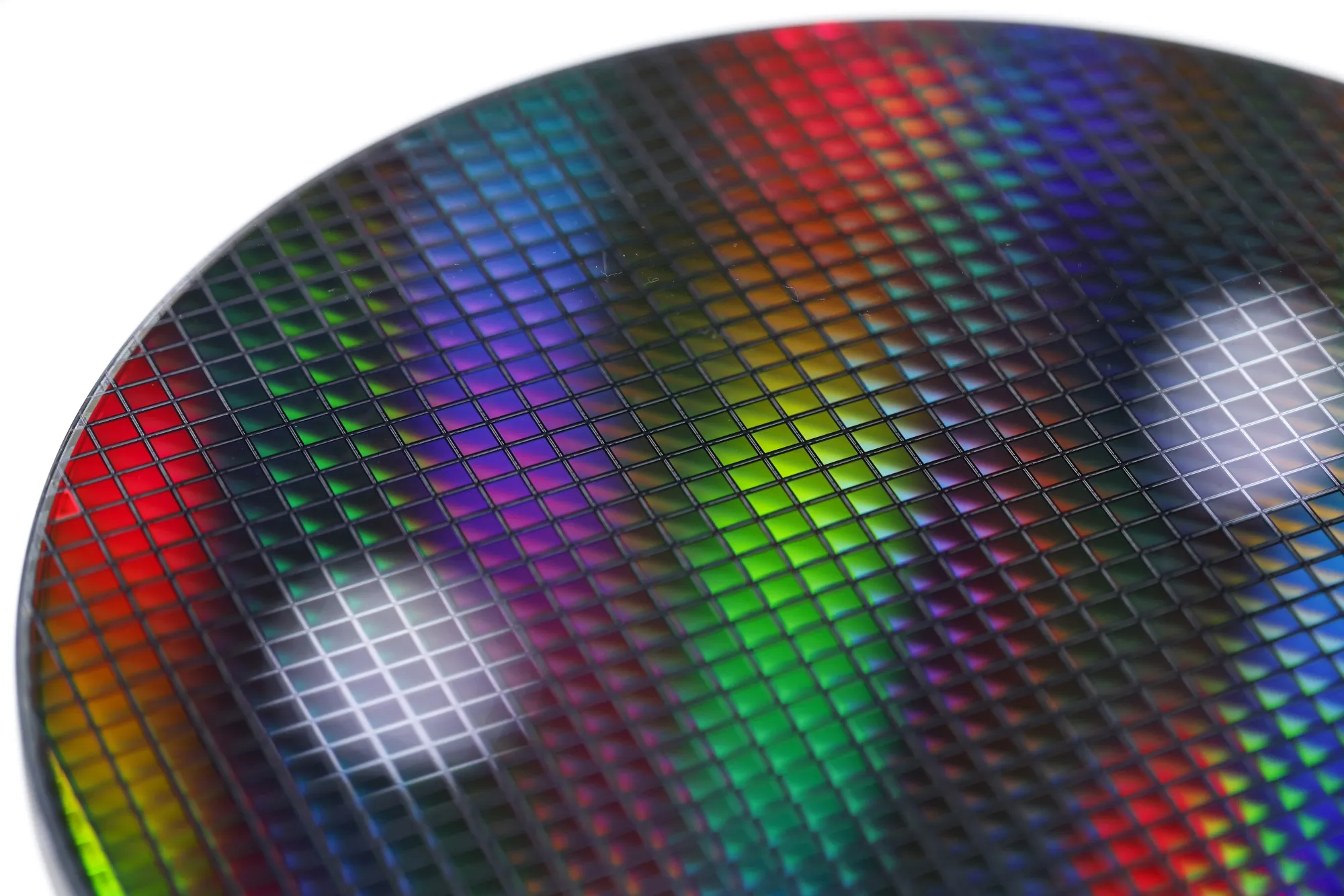 A silicon wafer for Sony Group Corp. image sensors.&nbsp;