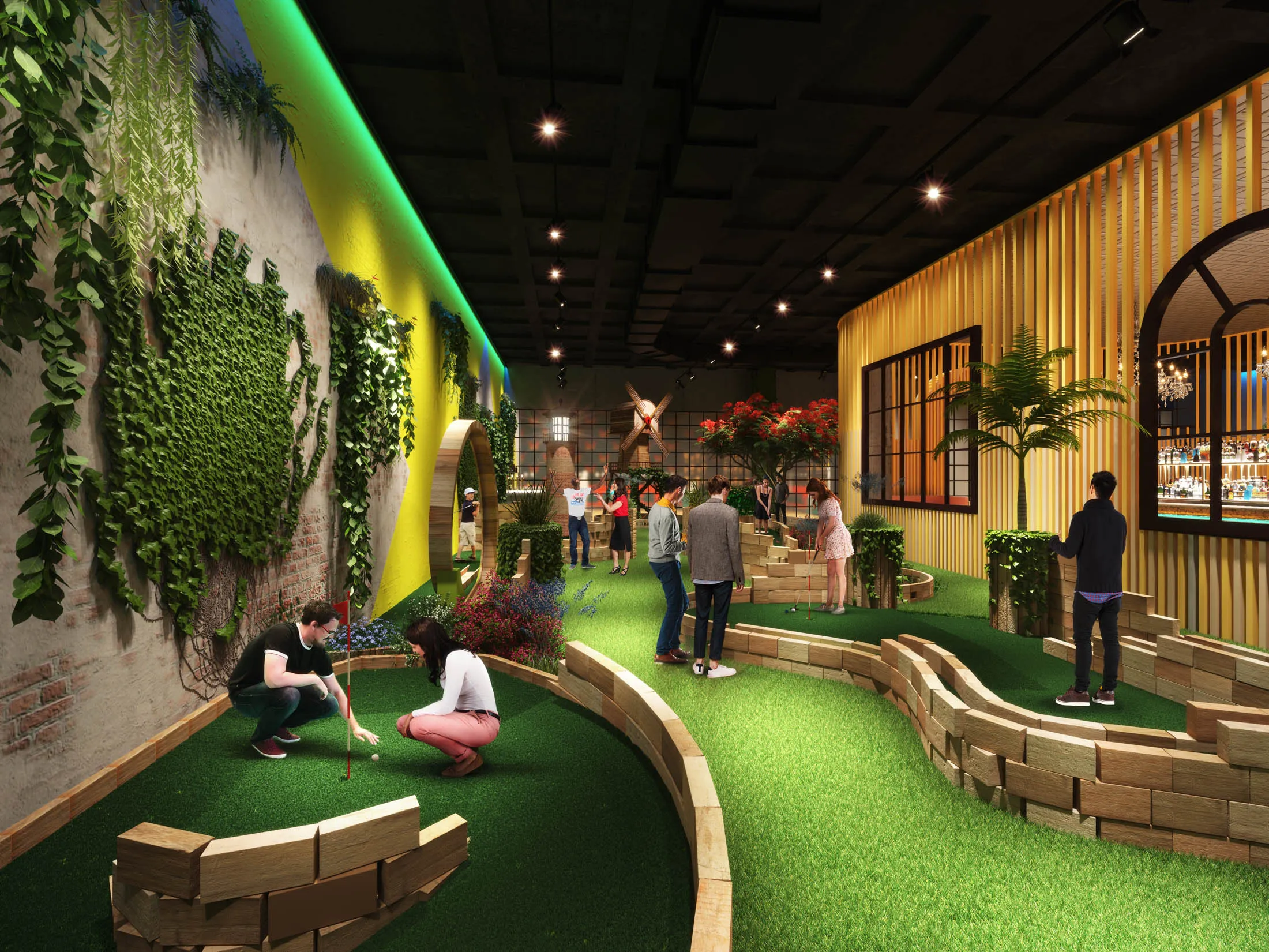 Indoor Crazy Golf: Swingers Mini Golf to Open in NYC This Summer - Bloomberg