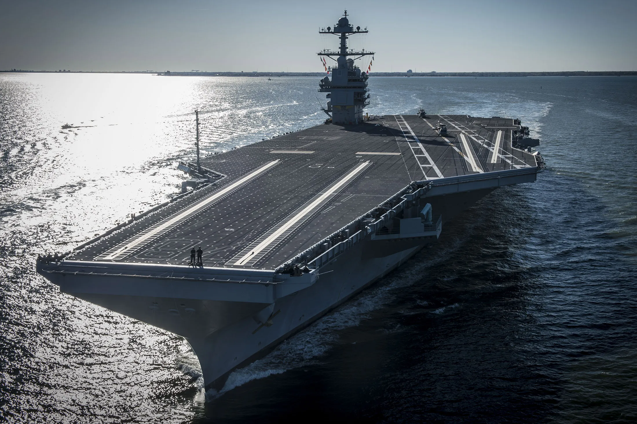 The USS Gerald R. Ford (CVN 78) in 2017. 