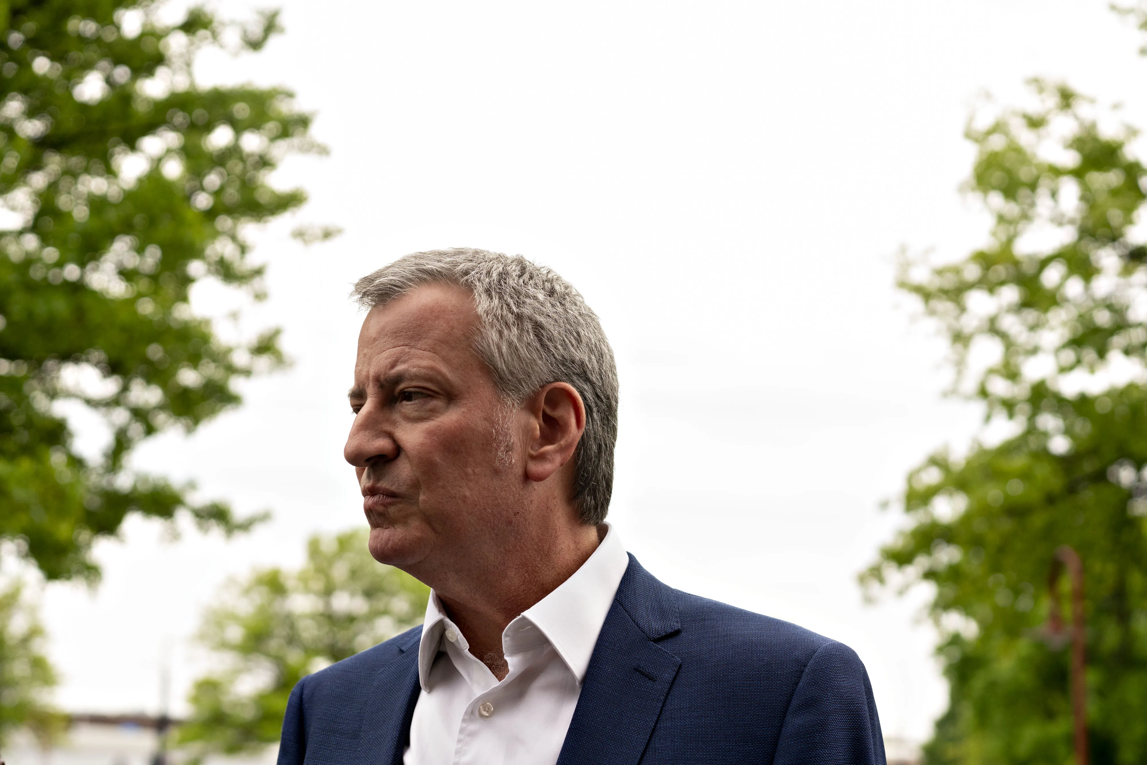 Bill de Blasio in Iowa on May 17.
