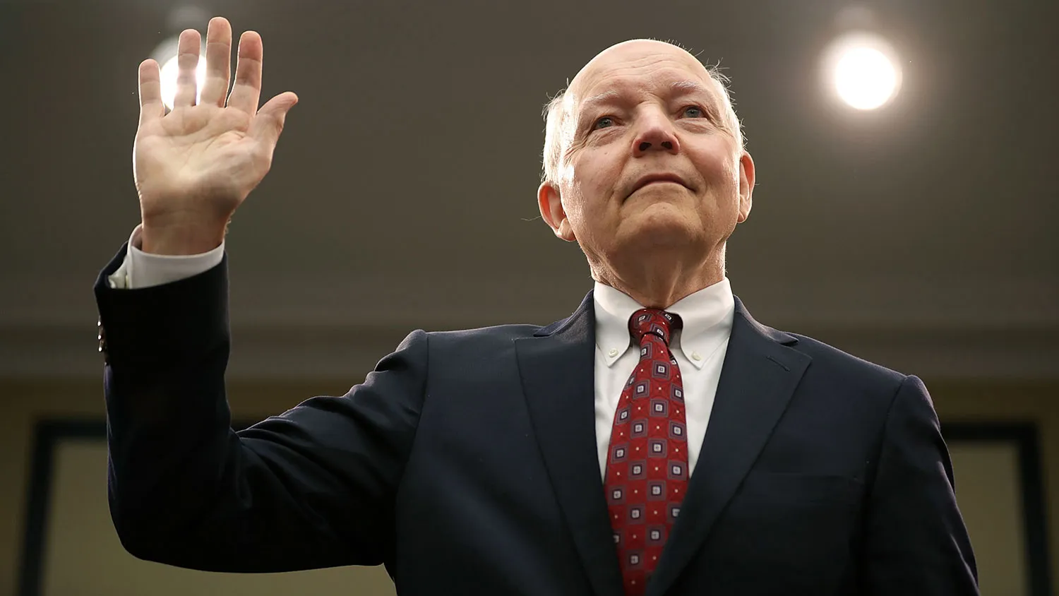 Internal Revenue Service Commissioner John Koskinen is sworn in before testifying to the House Judiciary Committee on Sept. 21, 2016, in Washington.
