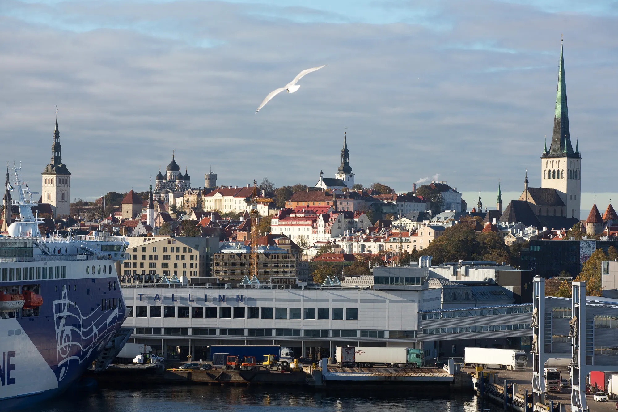 The old city harbor at the Port of Tallinn&nbsp;in Tallinn, Estonia.