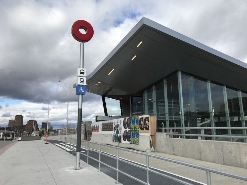Pimisi, one of the 13 Confederation Line stations still waiting to deliver light rail to Ottawans.
