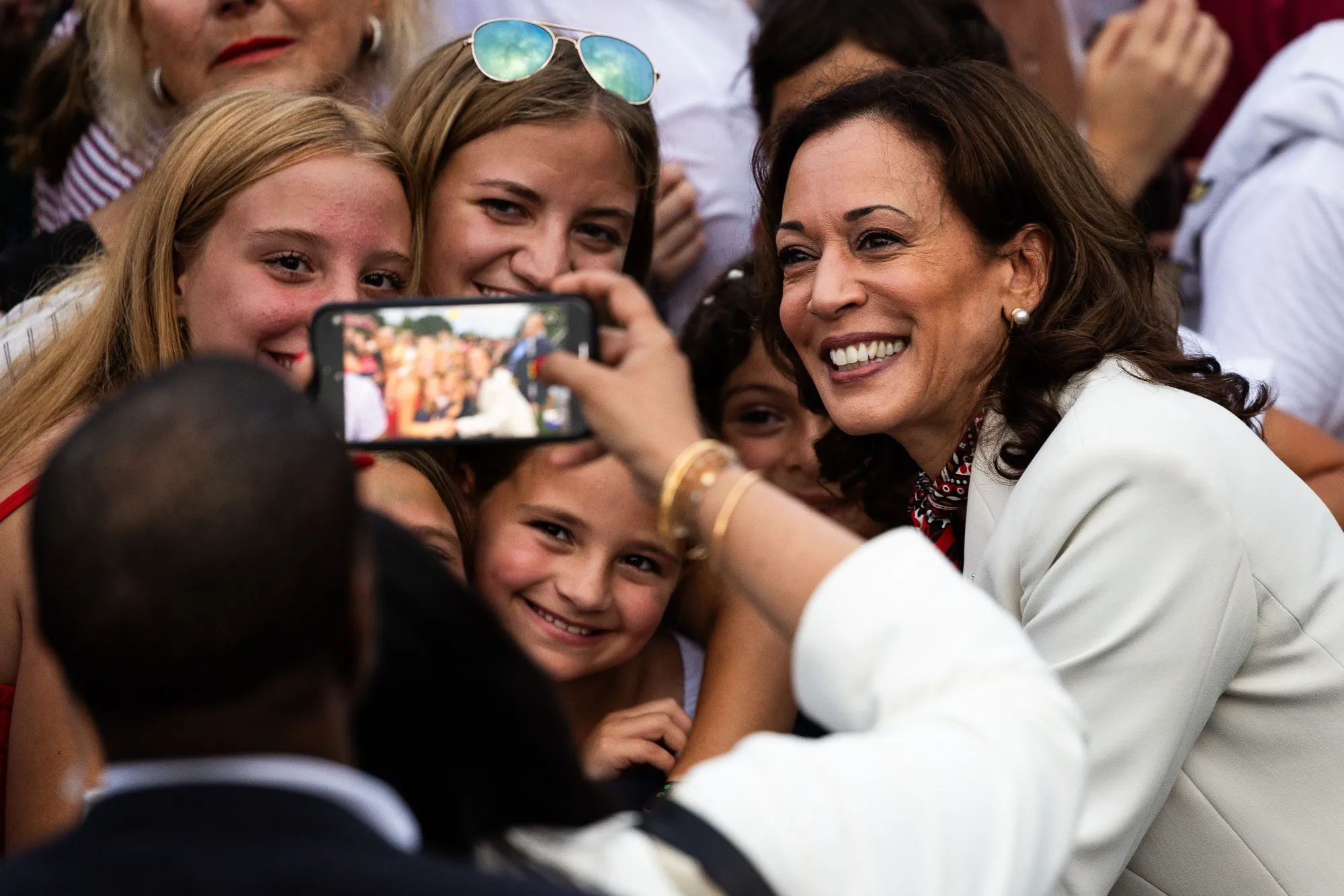 Vice President Kamala Harris at a Fourth of July celebration on the South Lawn of the White House last week.