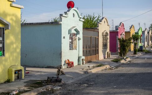 The Colonia Cedro neighborhood of Acuna, Mexico.