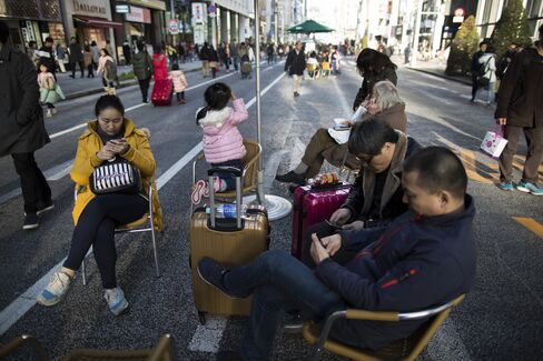 銀座の中国人観光客