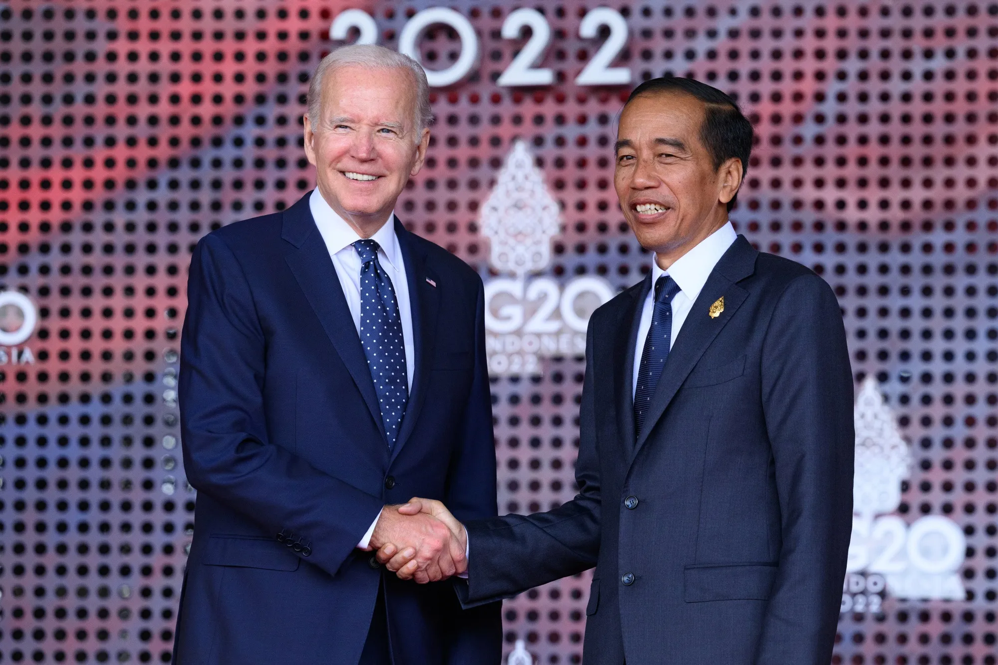 President Joe Biden and Joko Widodo on Nov. 15.