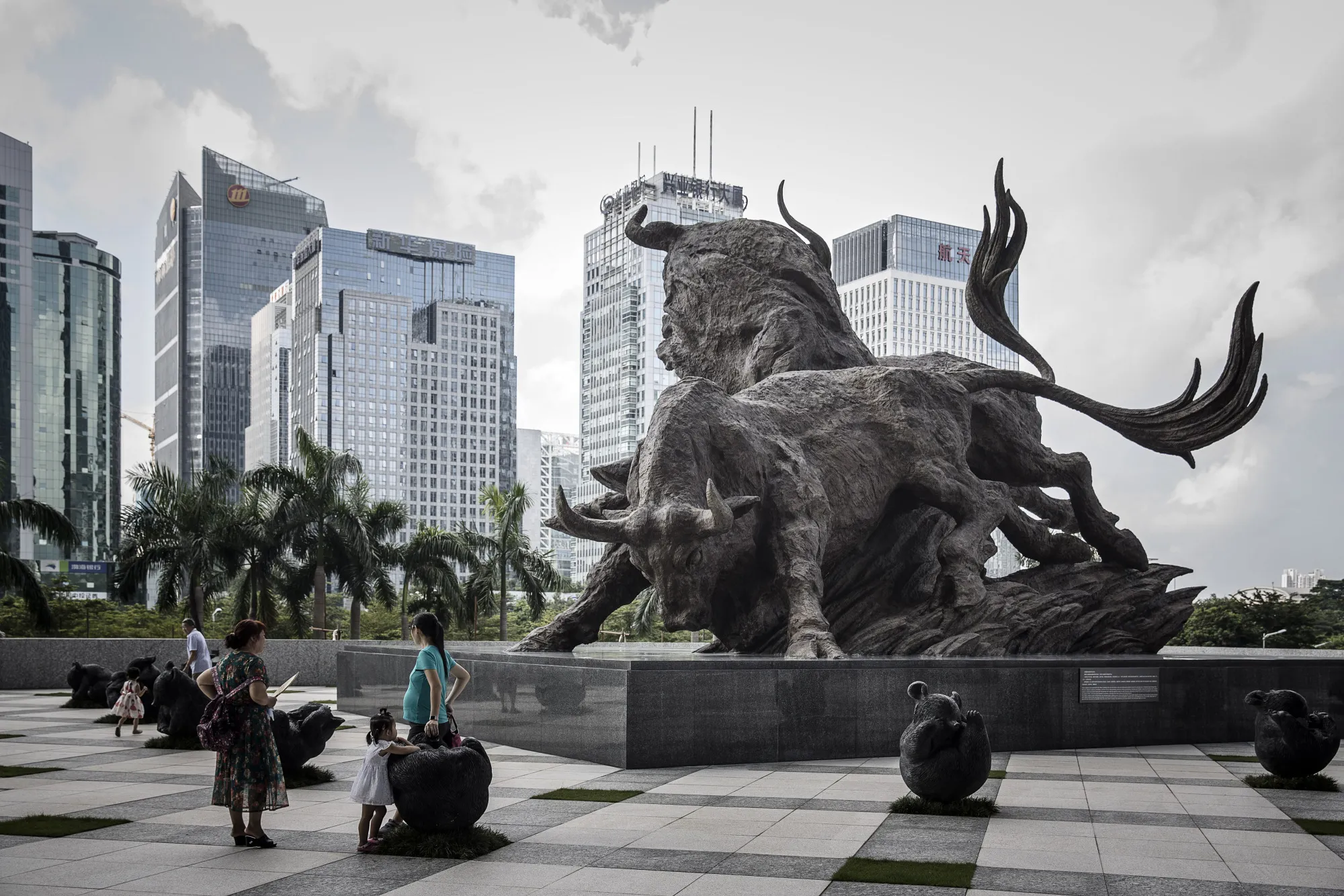 Images of the Shenzhen Stock Exchange and General Economy