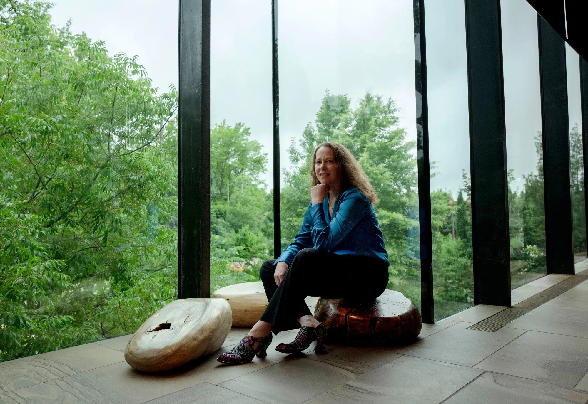 Emily Kaiser at the Gathering Place in Tulsa, Oklahoma, funded by the George Kaiser Family Foundation.