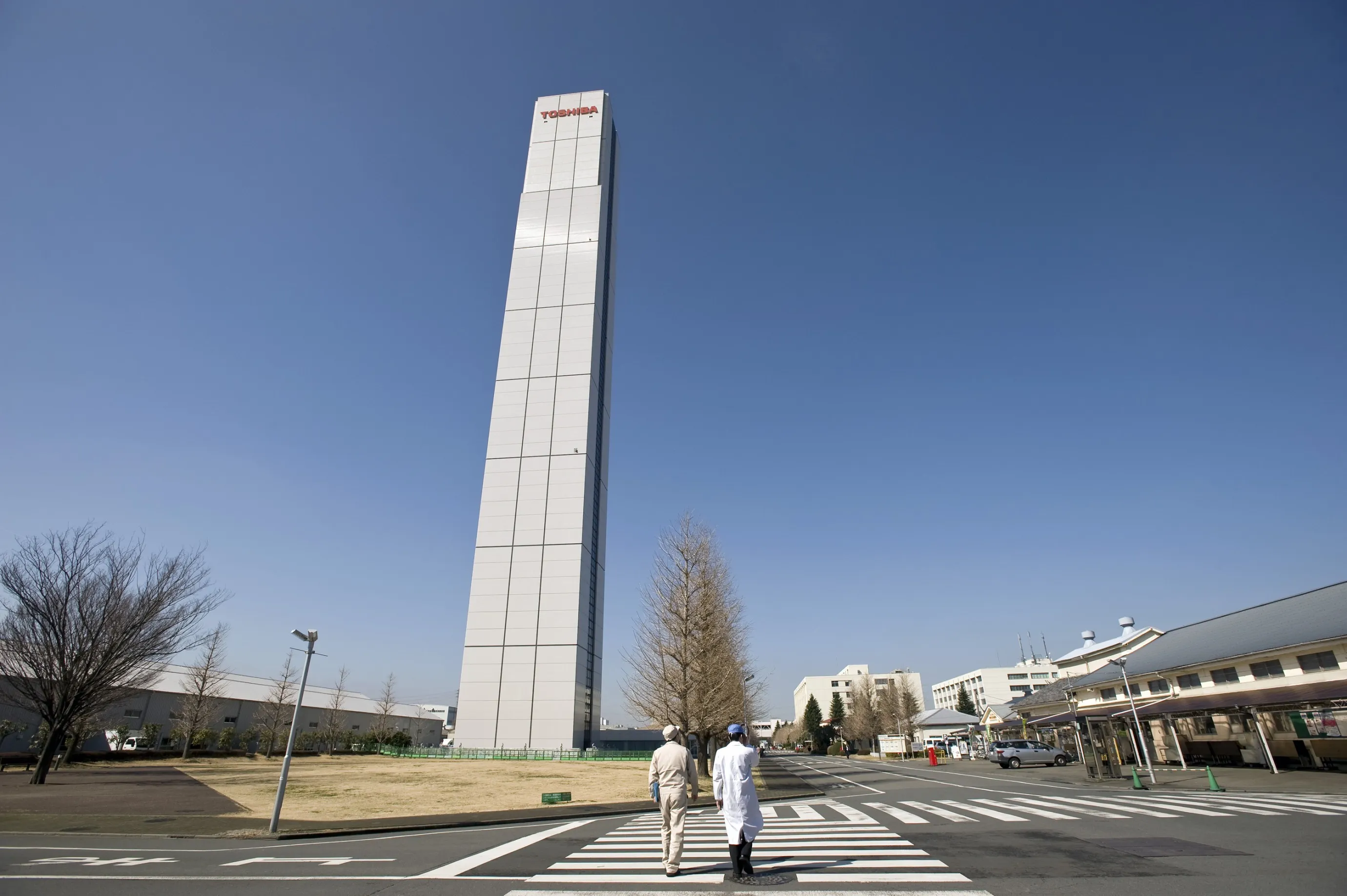 An elevator test center at Toshiba Corp.'s Fuchu factory in Tokyo.