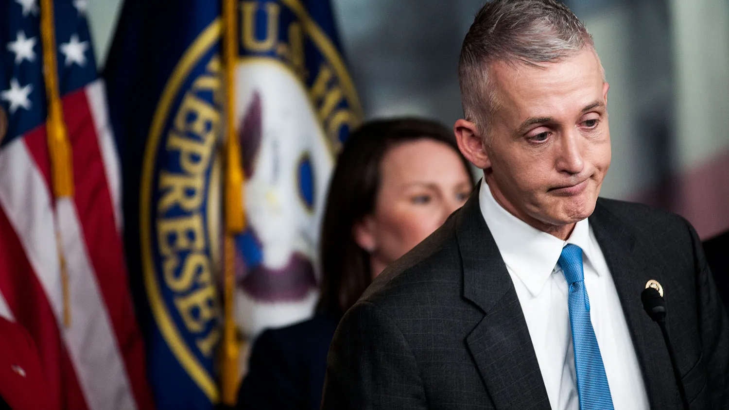 Chairman Trey Gowdy (R-SC) of the House Select Committee on Benghazi speaks to reporters at a press conference on the findings of former Secretary of State Hillary Clinton's personal emails at the U.S. Capitol on March 3, 2015 in Washington, D.C.
