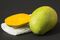 Ripe Kesar mangoes from India, some of the best fruit in the world, are currently in season.