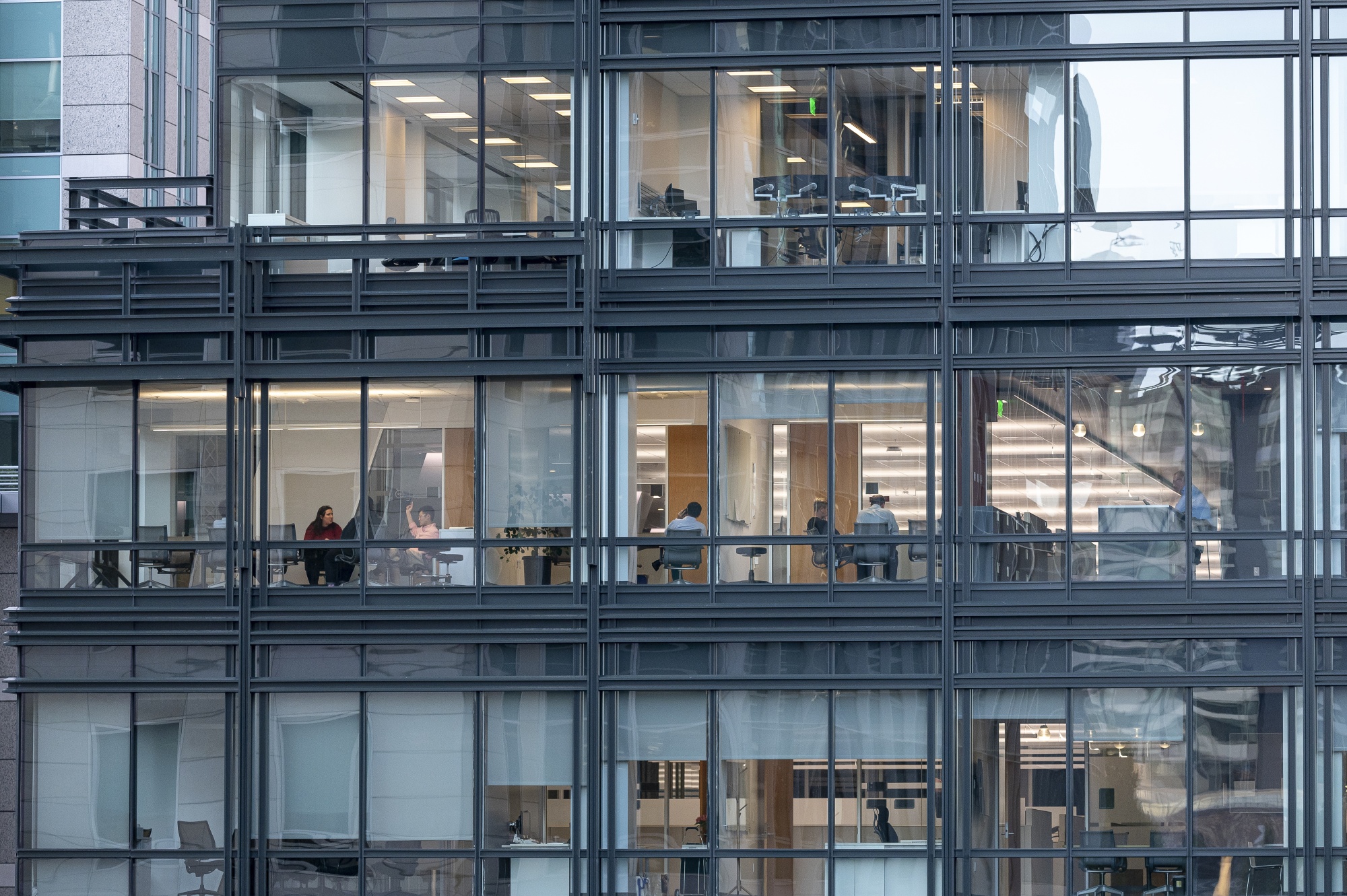 An office building in San Francisco, California, US, on Tuesday, Dec. 5, 2023. San Francisco's office vacancy rate reached a record 34% in the third quarter, according to the real estate brokerage CBRE Group. Photographer: David Paul Morris/Bloomberg