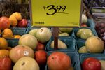 A view of fruit and vegetables at an area grocery store August 12, 2021, in Washington, DC. (Photo by Brendan Smialowski / AFP) (Photo by BRENDAN SMIALOWSKI/AFP via Getty Images)