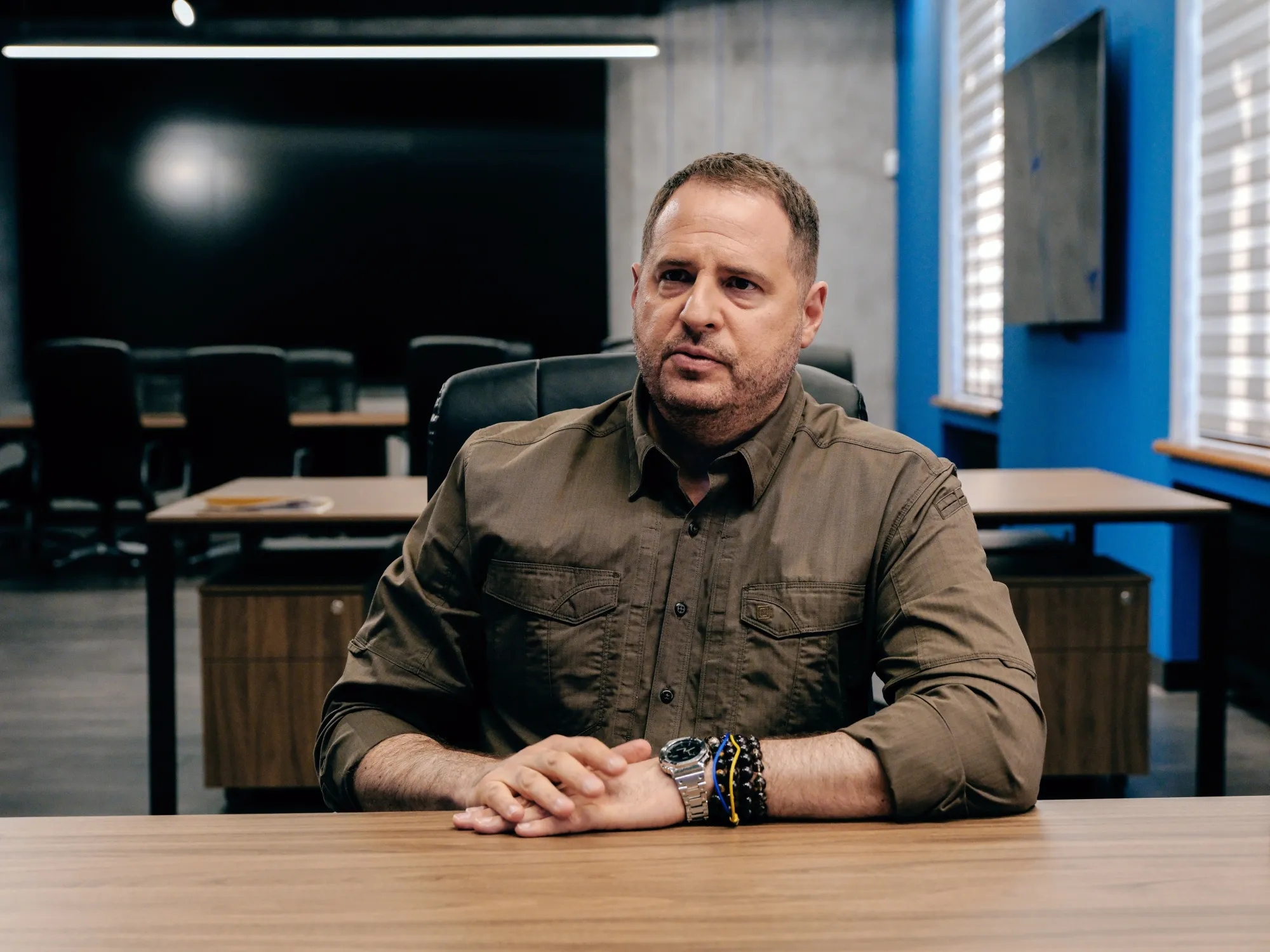 Andriy&nbsp;Yermak at the Office of the President in Kyiv&nbsp;on July 31.