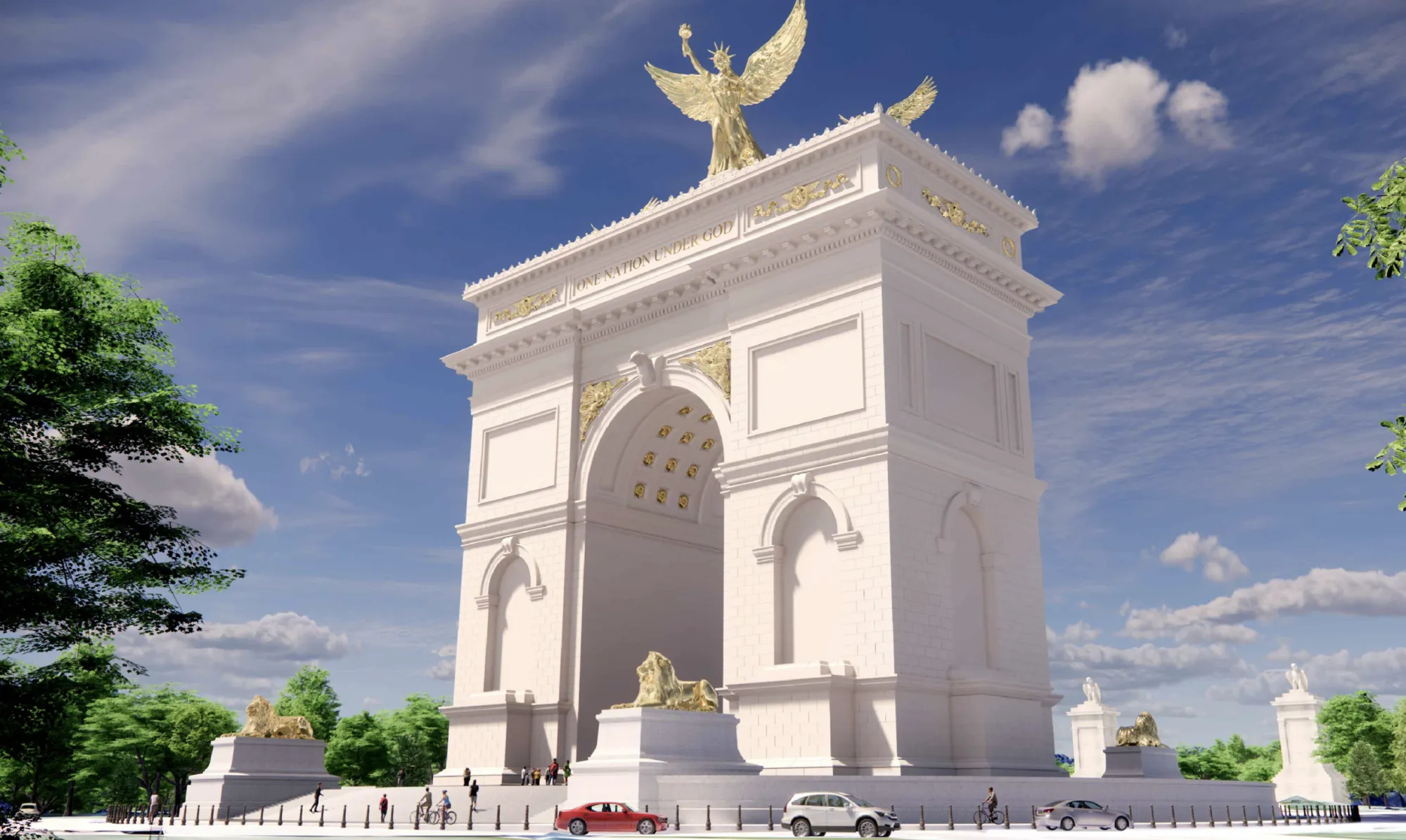 Trump’s monumental arch would be one of the largest monuments in the US, if it gets built as planned.&nbsp;
