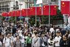Shoppers in Shanghai During Golden Week