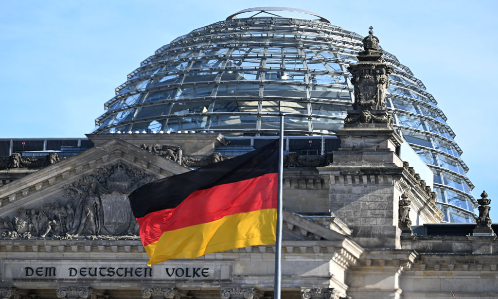 The Reichstag building that houses the Bundestag.