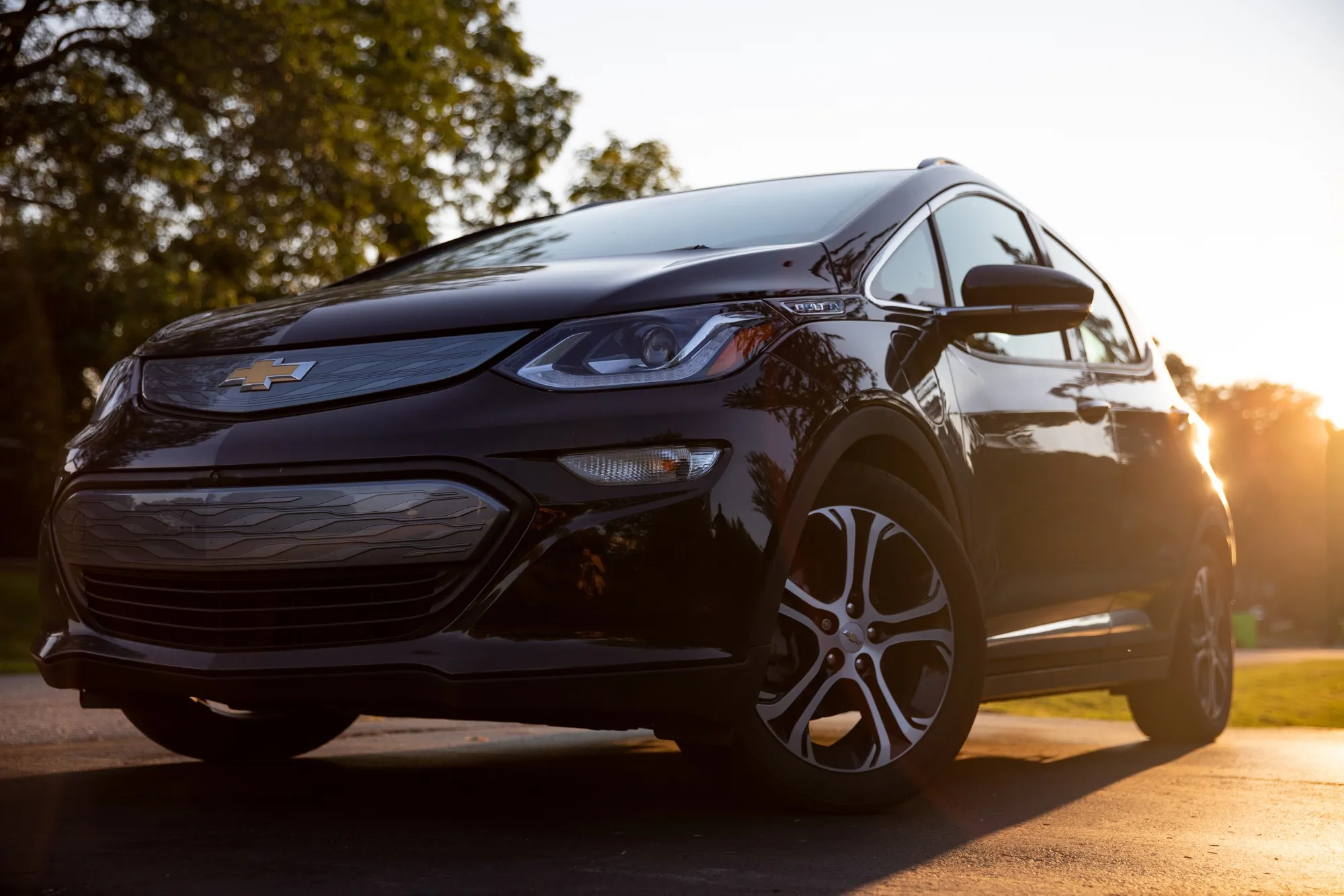 A Chevrolet Bolt electric vehicle&nbsp; in West Bloomfield, Michigan.