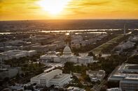 Aerial Views Of Washington As White House Open To Extending Shutdown Deadline