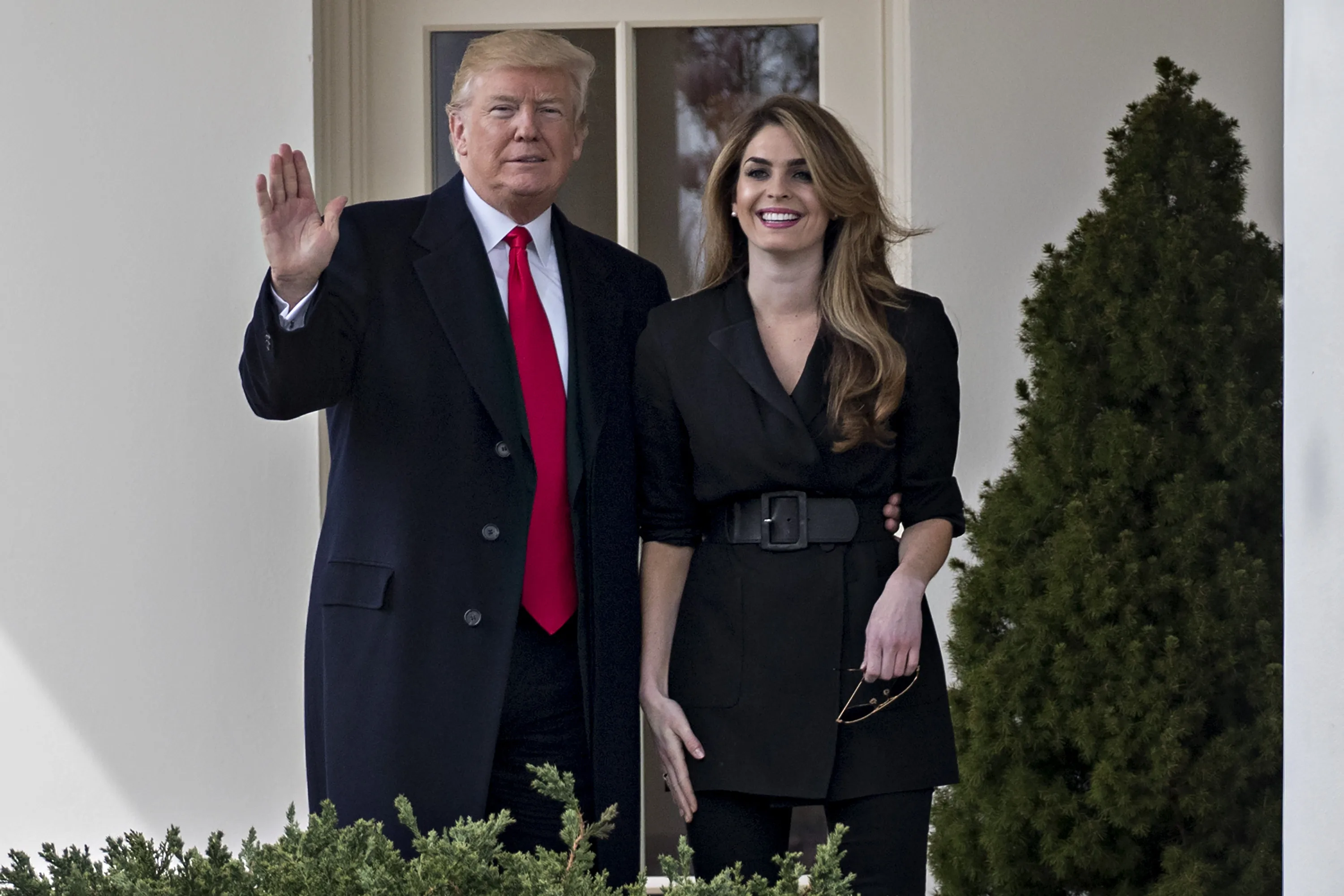 Donald Trump and Hope Hicks.