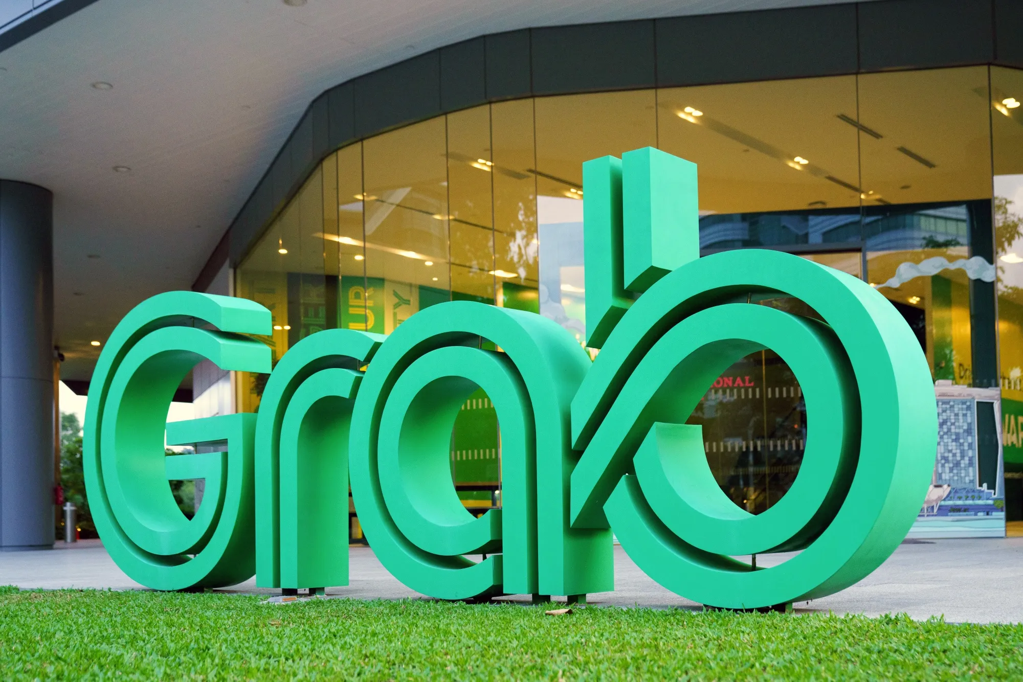 Grab’s&nbsp;headquarters in Singapore, on Sunday, Aug. 20, 2023.