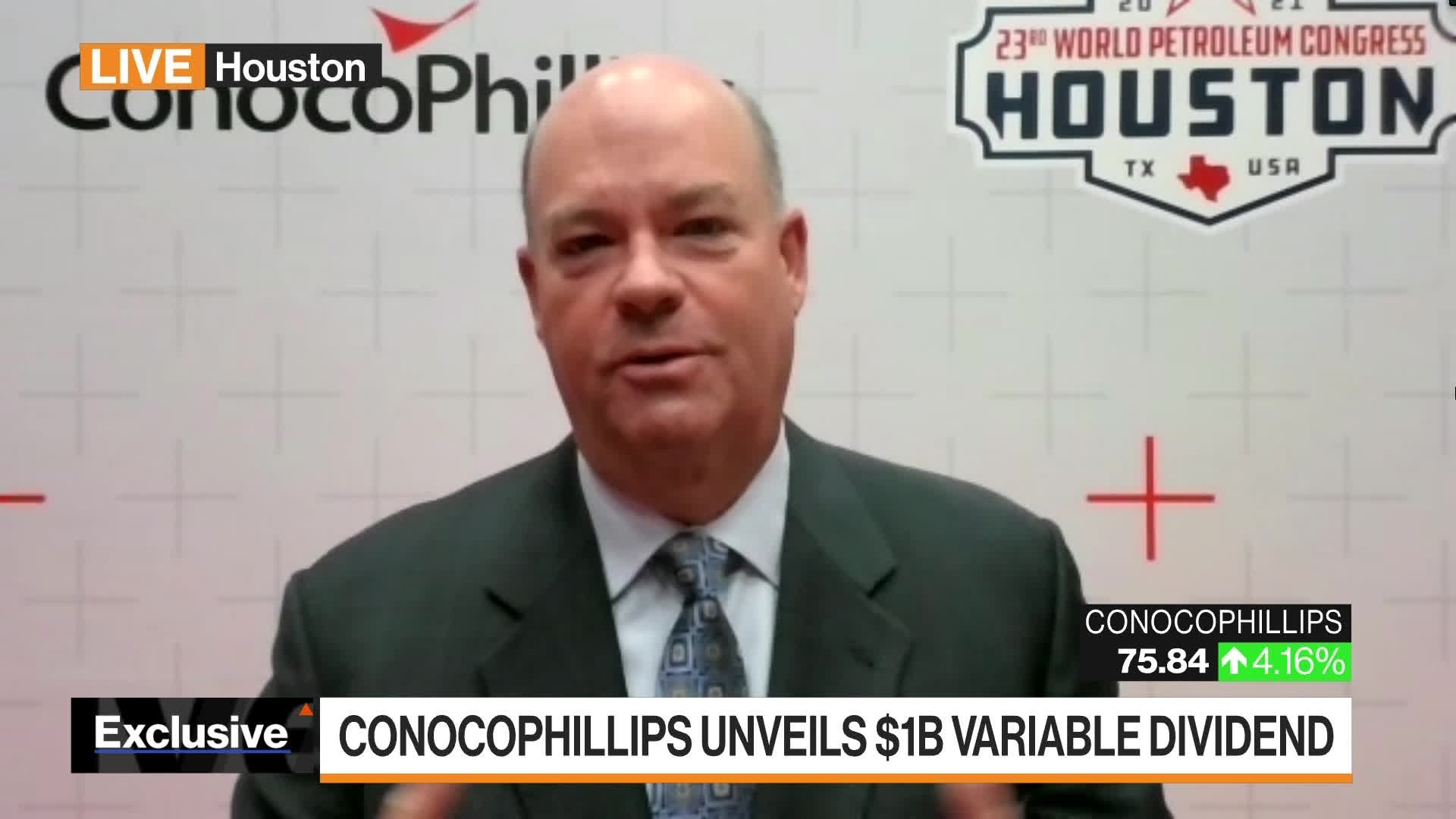 Watch ConocoPhillips Announces $1 Billion Variable Dividend - Bloomberg