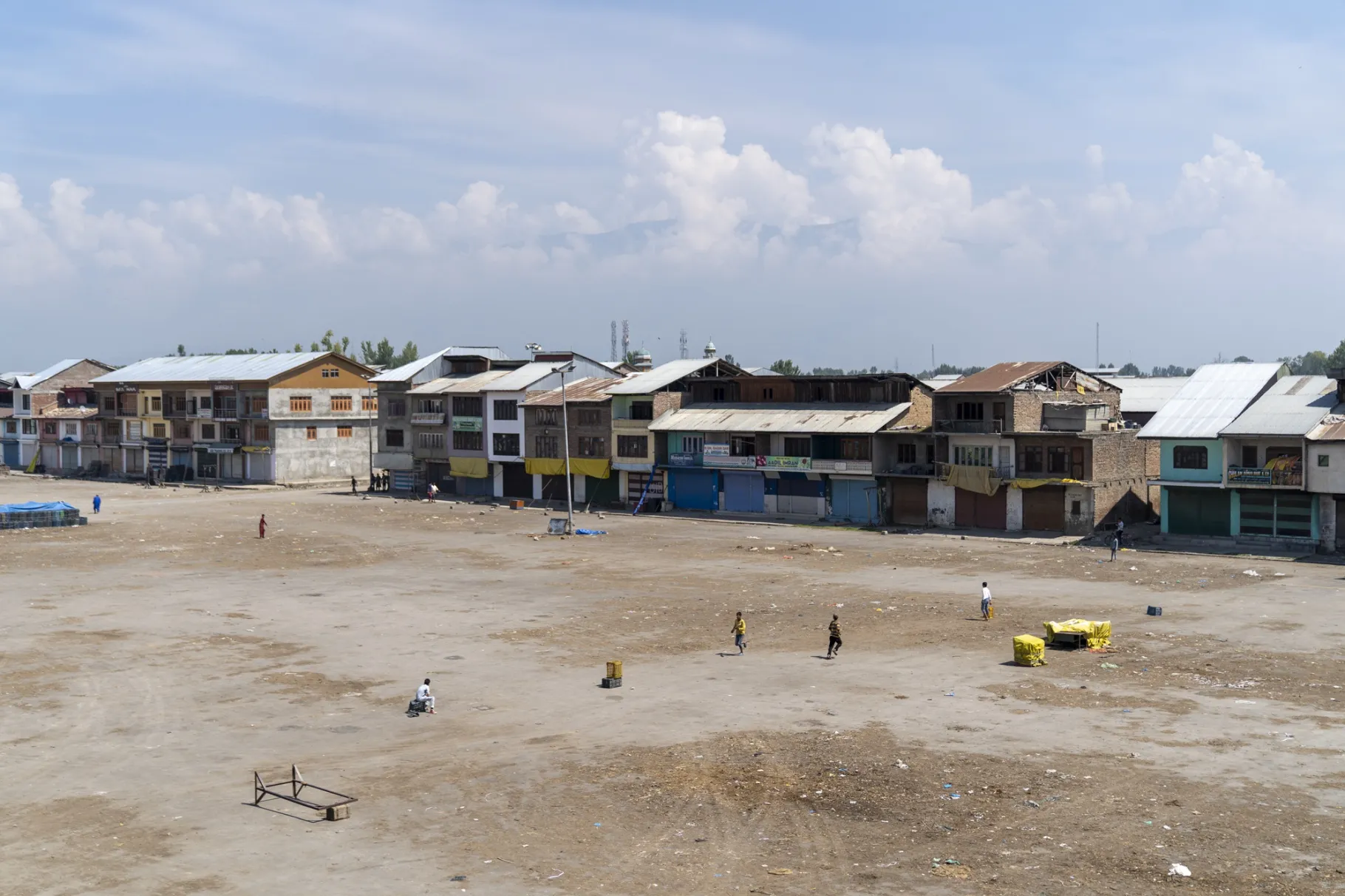 The Parimpora vegetable and fruit wholesale market in Srinagar, Jammu and Kashmir.