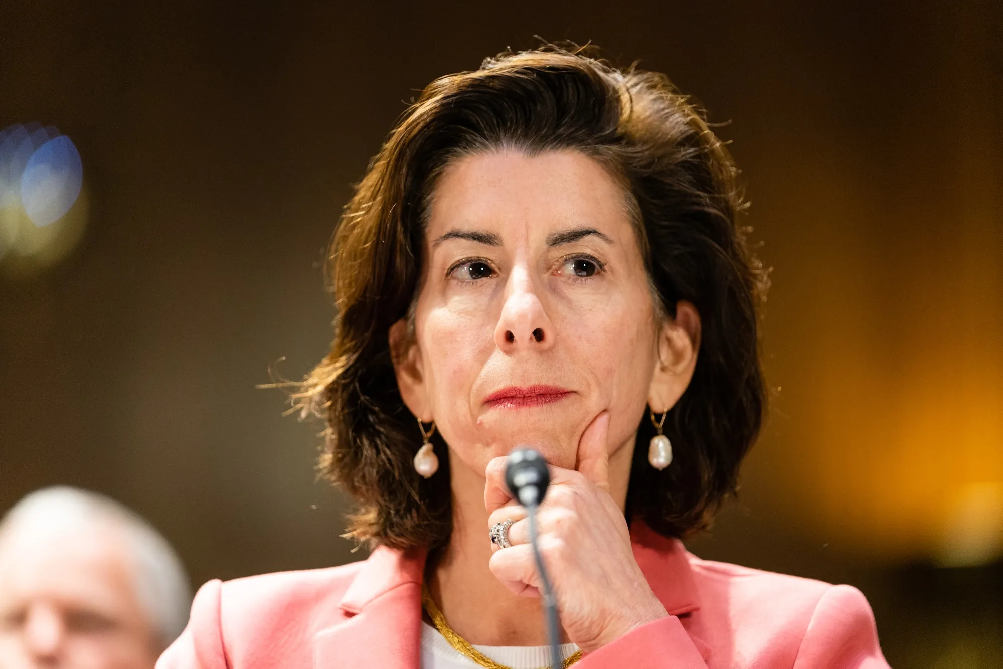 Gina Raimondo earlier in May. 