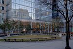 An empty plaza in front of Citigroup headquarters in New York.