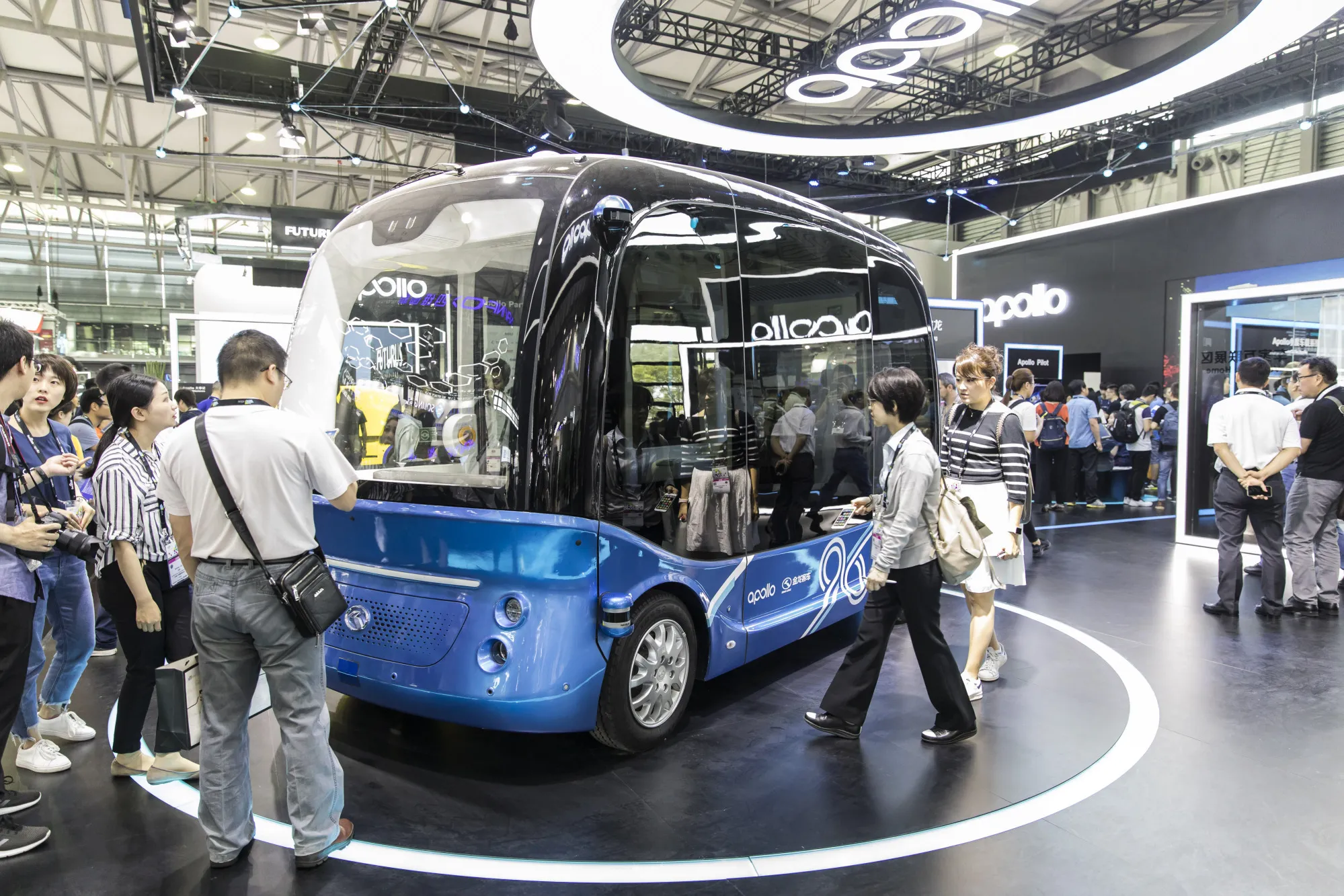 Baidu’s Apolong self-driving bus.
