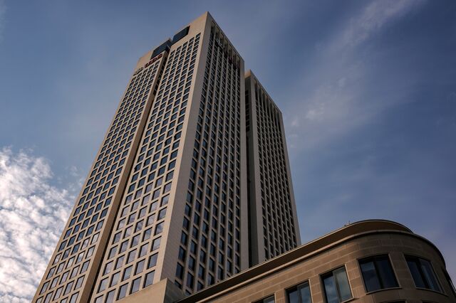 The OpernTurm building. 