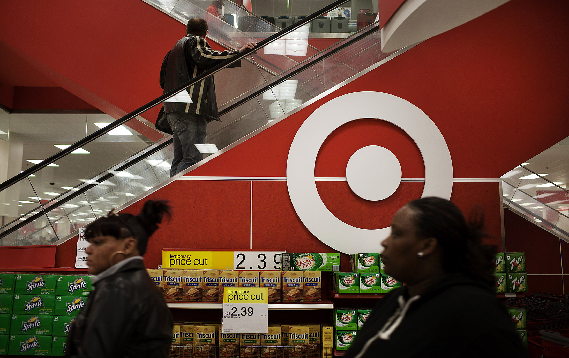 Shoppers in a Target Corp. store.

