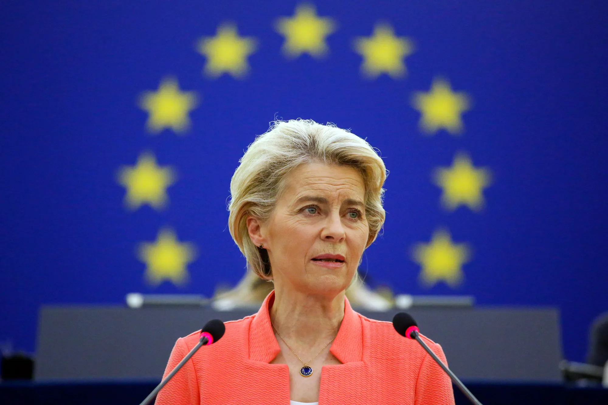 Ursula von der Leyen delivers her State of Union 2021 on Sept. 15.