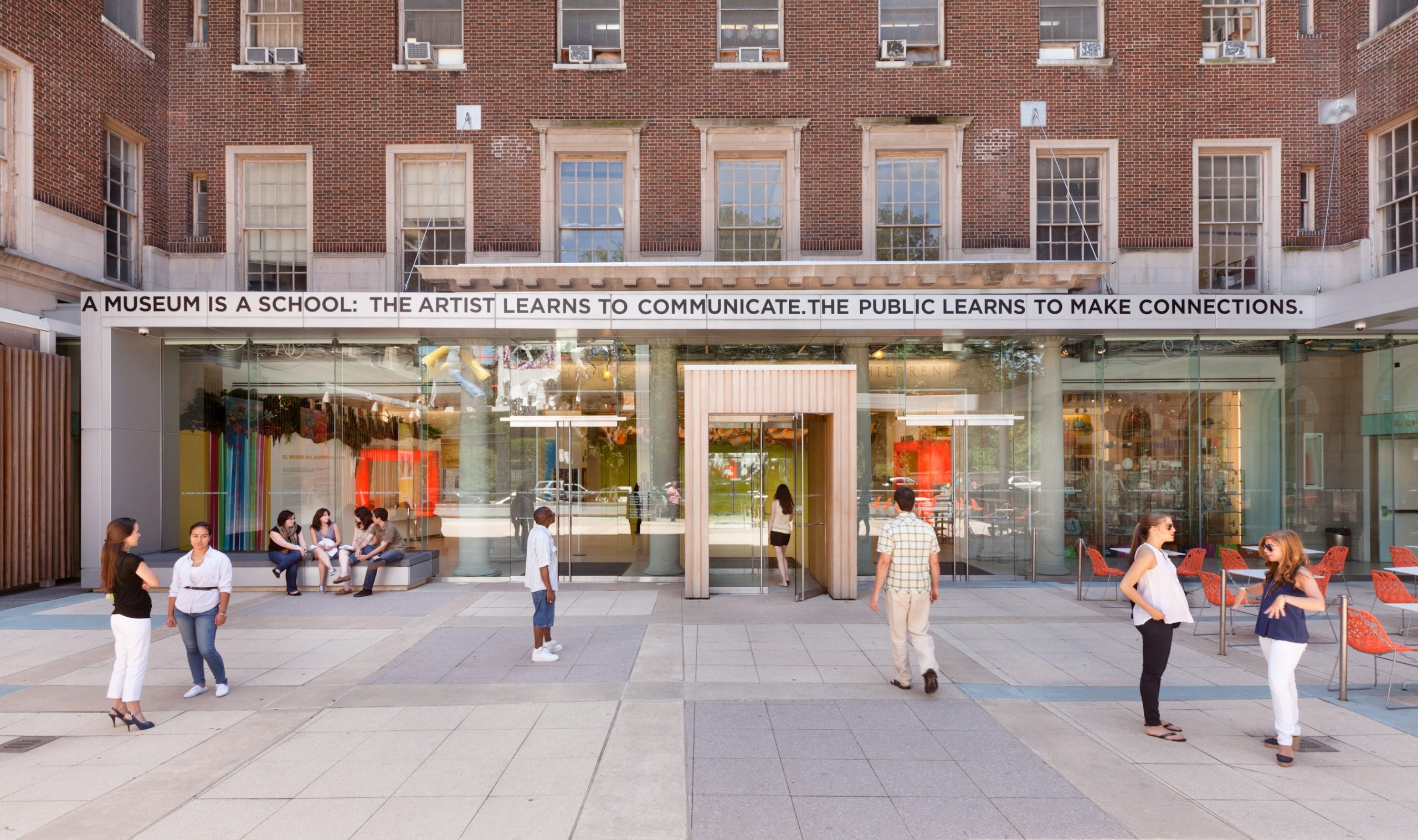 The facade of El Museo Del Barrio, on Manhattan’s Fifth Avenue.
