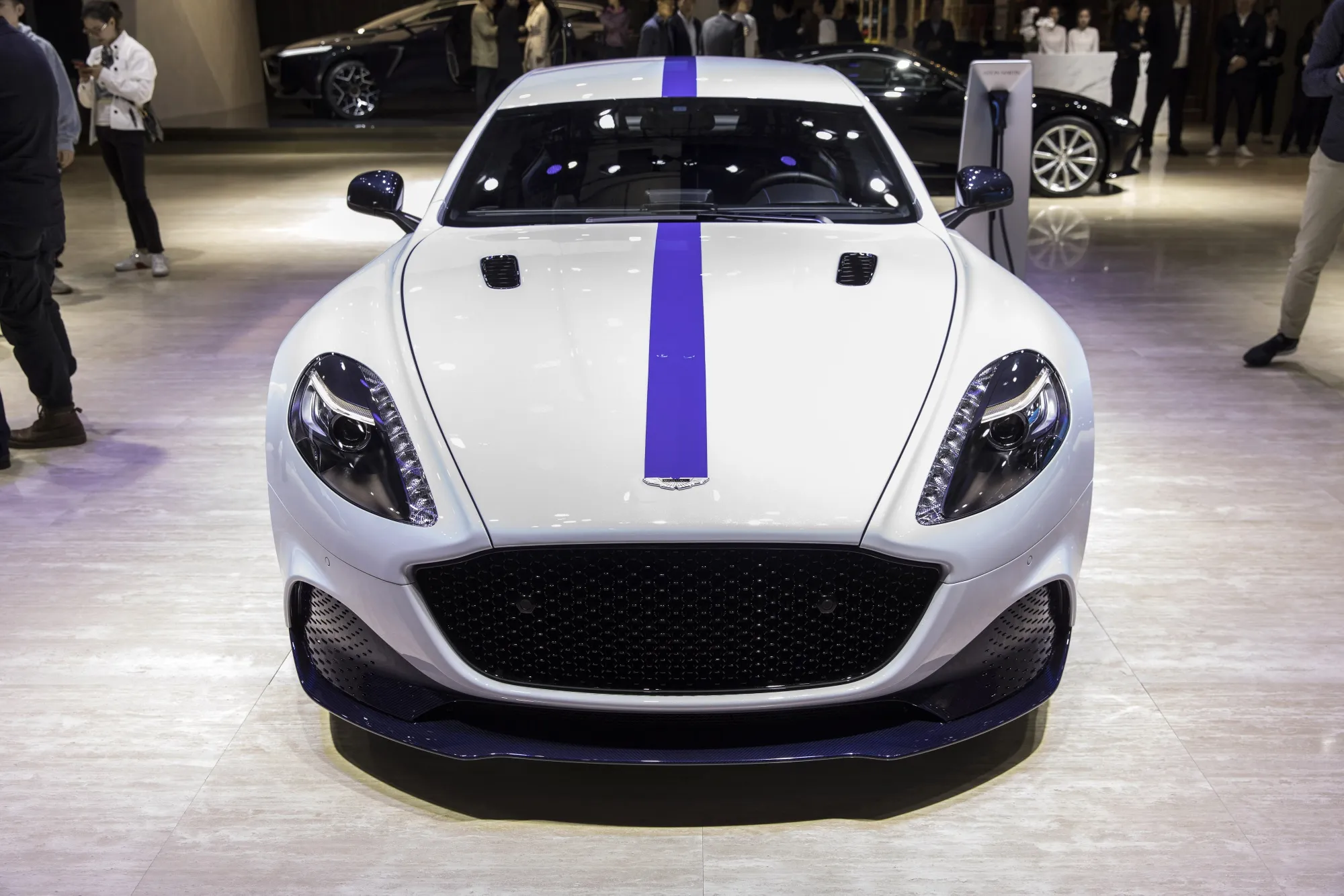 The Aston Martin Rapide E electric vehicle.