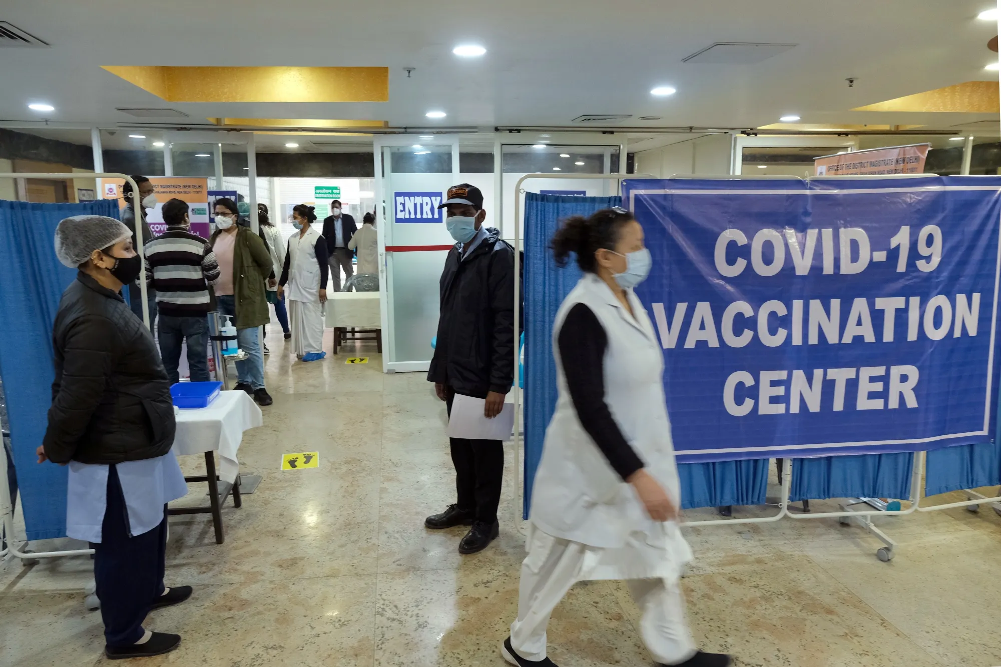 Dry Run of Vaccinations at the Northern Railway Central Hospita